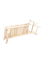 УЦЕНКА Шезлонг - лежак с регулируемым подголовником, 180×55×44.5 см, из липы, «Добропаровъ» - Фото 14