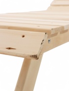 УЦЕНКА Шезлонг - лежак с регулируемым подголовником, 180×55×44.5 см, из липы, «Добропаровъ» - Фото 6