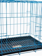 УЦЕНКА Клетка для собак 51×35×41 см, голубая 10934339