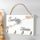 УЦЕНКА Крючки декоративные дерево «Цветочная ветвь», ключница настенная, 12.5×22×3 см 10934348