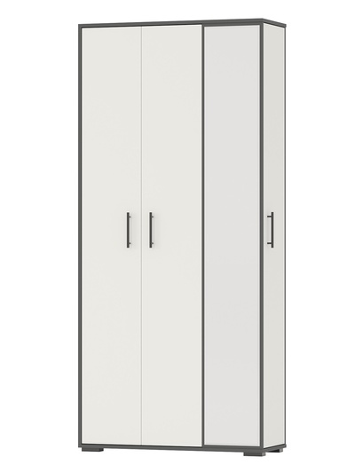 Прихожая «ДОМИНО» min, 880×360×2020 мм, цвет графит/белый