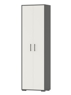 Прихожая ДОМИНО шкаф для одежды Графит/Белый 60x36x202 - фото 14922558
