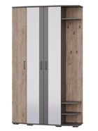 Прихожая «ПАОЛА», 1194×371×2020 мм, цвет графит/дуб крафт табачный - Фото 2