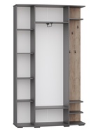 Прихожая «ПАОЛА», 1194×371×2020 мм, цвет графит/дуб крафт табачный - Фото 3