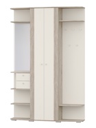 Прихожая «ВИЗИТ», 1450×355×2200 мм, цвет дуб крафт серый/крем/МДФ крафт серый - Фото 2