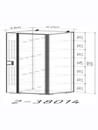 Шкаф – пенал в прихожую «ДУЭТ», с полками, 400×380×2200 мм, цвет графит/дуб крафт табачный/МДФ графит - Фото 4