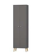 Прихожая АФИНА шкаф для одежды Графит 60x36x202 - фото 14922661