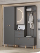 Шкаф для одежды в прихожую «АФИНА», 600×360×2020 мм, цвет графит  (артикул 10934563)  большой выбор товаров оптом и в розницу по низким ценам с доставкой