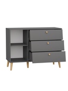 Комод напольный «АФИНА», 1100×453×830 мм, цвет графит - Фото 2