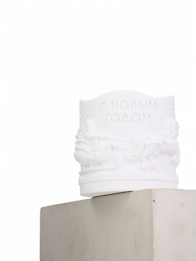 Свеча «Новый год», аромат цитрус, гипс