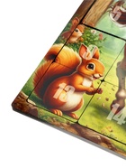 Настольная игра логическая «Пятнашки. Лошадка с белочками», 22×22 см, головоломка - Фото 3