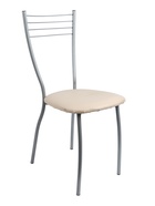 УЦЕНКА Стул «Сильвия», Серебристый металлик/Молочный - Фото 4