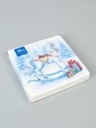 Салфетки бумажные трёхслойные «Лошадка», 33х33, 20 шт (комплект 2 шт) - фото 68965509