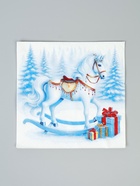 Салфетки бумажные трёхслойные «Лошадка», 33х33, 20 шт (комплект 2 шт) - фото 68965510