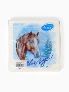 Салфетки новогодние бумажные «На удачу», 33?33, 2 сл, 20 шт. (комплект 3 шт) - фото 61609037