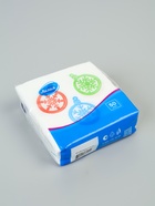 Салфетки бумажные однослойные «Шарики - снежинки», 24×24, 50 шт. 10895585