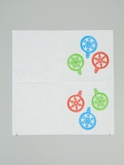 Салфетки бумажные однослойные «Шарики - снежинки», 24×24, 50 шт. 10895585