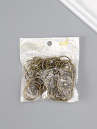 Основа для брелока кольцо металл с цепочкой бронза 2,5х2,5 см набор 40 шт  (артикул 10932393)  большой выбор товаров оптом и в розницу по низким ценам с доставкой