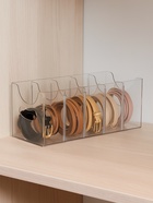 Органайзер для ремней 5 мест, 24×13×13 см, пластик, прозрачный - Фото 9