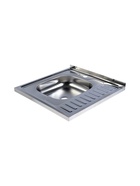 УЦЕНКА Мойка кухонная «Владикс», накладная, без сифона, 60×60 см, левая, нержавеющая сталь 0.4 мм - Фото 3