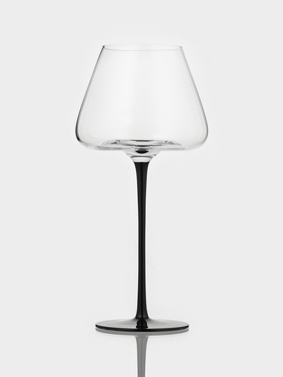 УЦЕНКА Бокал для вина «Амьен» 700 мл, 11.5×25 см, чёрная