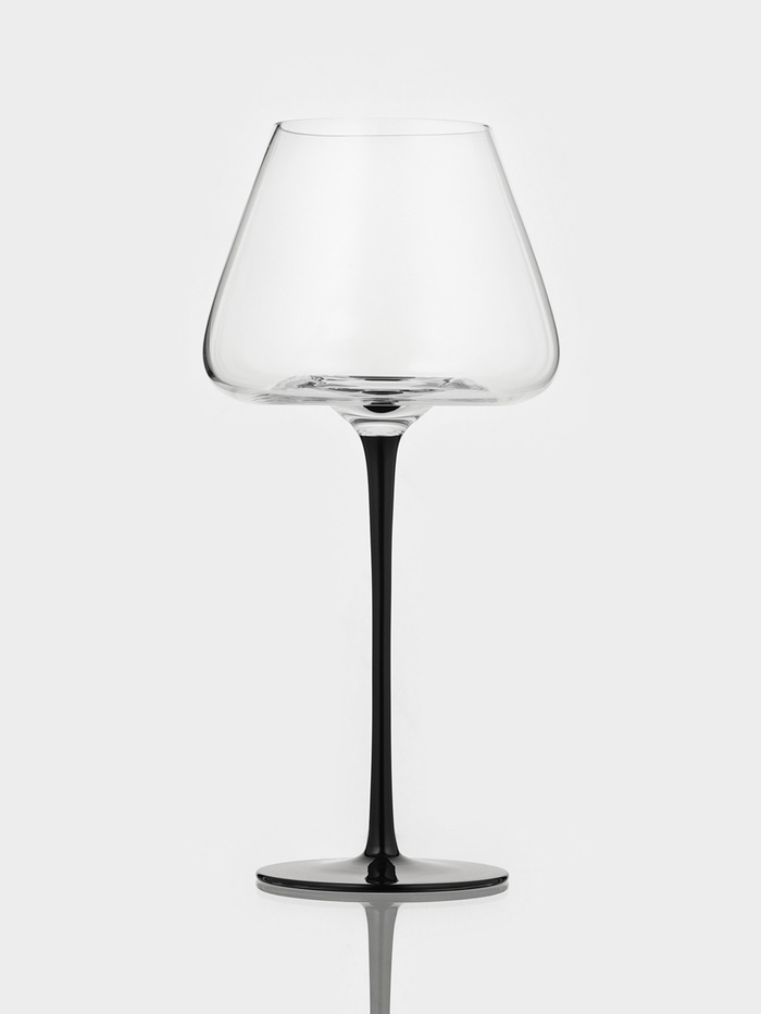УЦЕНКА Бокал для вина «Амьен» 700 мл, 11.5×25 см, чёрная - Фото 1