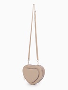 УЦЕНКА Сумка женская кросс-боди на молнии, в форме сердца, 20×5×16 см, бежевая - Фото 5