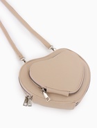 УЦЕНКА Сумка женская кросс-боди на молнии, в форме сердца, 20×5×16 см, бежевая - Фото 7