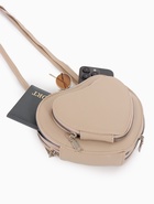 УЦЕНКА Сумка женская кросс-боди на молнии, в форме сердца, 20×5×16 см, бежевая - Фото 9