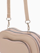 УЦЕНКА Сумка женская кросс-боди на молнии, в форме сердца, 20×5×16 см, бежевая - Фото 10