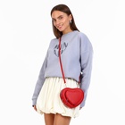 УЦЕНКА Сумка женская, 20×5×16, 2 отд на молнии, длин ремень, красный - Фото 11