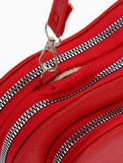 УЦЕНКА Сумка женская, 20×5×16, 2 отд на молнии, длин ремень, красный - Фото 16