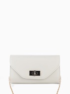 УЦЕНКА Сумка жен 24×4.5×11 см, отд на клапане, дл ремень цепь, белый - Фото 2