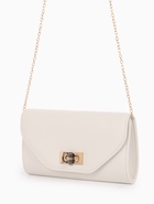 УЦЕНКА Сумка жен 24×4.5×11 см, отд на клапане, дл ремень цепь, белый - Фото 13