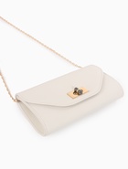 УЦЕНКА Сумка жен 24×4.5×11 см, отд на клапане, дл ремень цепь, белый - Фото 16