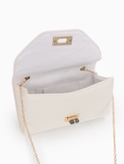 УЦЕНКА Сумка жен 24×4.5×11 см, отд на клапане, дл ремень цепь, белый - Фото 17