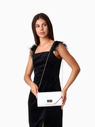 УЦЕНКА Сумка жен 24×4.5×11 см, отд на клапане, дл ремень цепь, белый - Фото 7