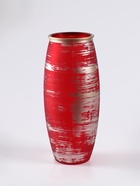 Ваза "Эстетика" рубин, 25 см - фото 54810452