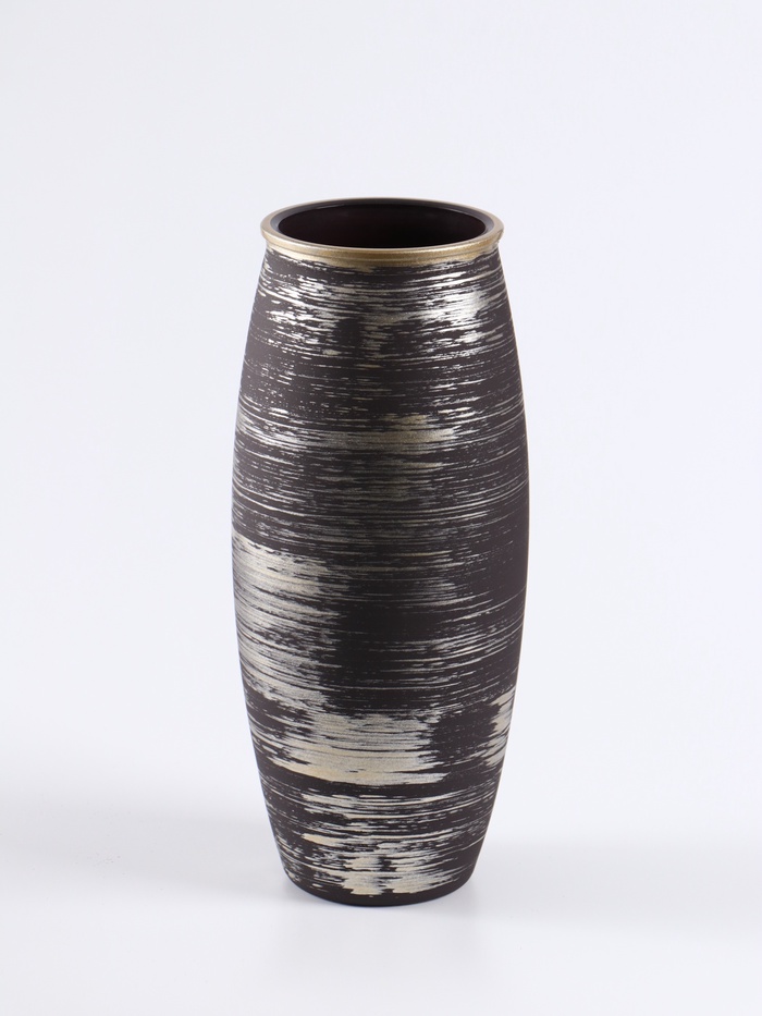 Ваза «Эстетика», h=25 см, стекло, шоколад - Фото 1