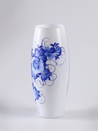 Ваза «Гжель на белом», h=26 см, стекло - Фото 6