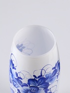 Ваза «Гжель на белом», h=26 см, стекло - Фото 7