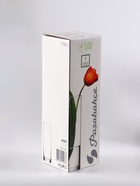 Ваза «Полли», дымка, прямая, h=26 см, стекло 10921231