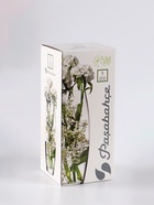 Ваза «Соблазн», овал, h=26 см, стекло, бело-серебристая - Фото 8