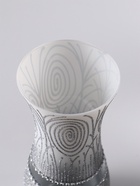 Ваза «Соблазн», волна, h=25.5 см, стекло, бело-серебристая - Фото 7