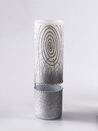 Ваза «Соблазн», прямая, h=26 см, стекло, бело-серебристая - Фото 3