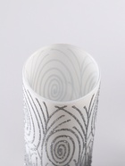 Ваза «Соблазн», прямая, h=26 см, стекло, бело-серебристая - Фото 7