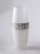 Ваза «Эридан. Белоснежный узор», овал, h=26 см, стекло, белая - Фото 4