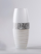 Ваза «Эридан. Белоснежный узор», овал, h=26 см, стекло, белая - Фото 5