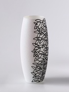 Ваза для цветов «Сфера», листочки, h=26 см, стекло, белая - Фото 4