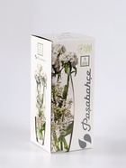 Ваза «Наргиз» розы, овал, h=26 см, стекло, белая 10921256